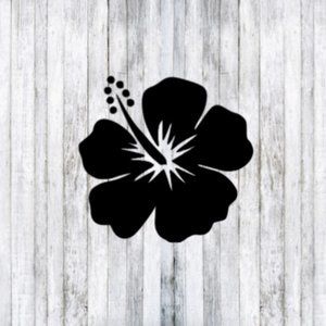 Hibiscus Flower Car Window Decal Sticker